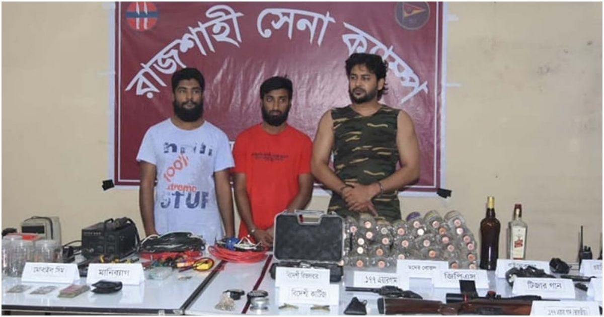অস্ত্রসহ আটক অনিন্দ্য ও দুই সহযোগীর বিরুদ্ধে মামলা, রিমান্ড চায় পুলিশ