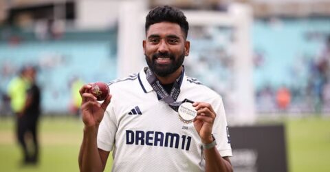 অভিজেতা সিরাজ আগস্টের সেরা ক্রিকেটার