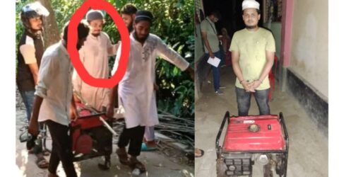 নুরাল পাগলার দরবার থেকে জেনারেটর চুরির অভিযোগে যুবক গ্রেফতার