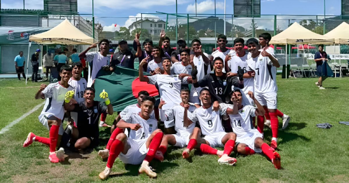 চীনে দাপুটে জয় দিয়ে বাফুফে একাডেমির যাত্রা শুরু