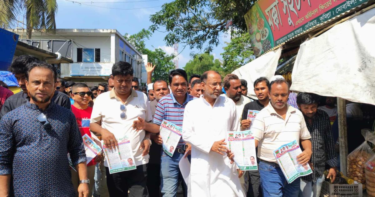 তারেক রহমানের ৩১ দফা নিয়ে তারেক মুন্সীর গণসংযোগ