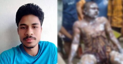 শরীরে পেট্রোল ঢেলে আগুন দিয়ে রায়হান মারা গেছে