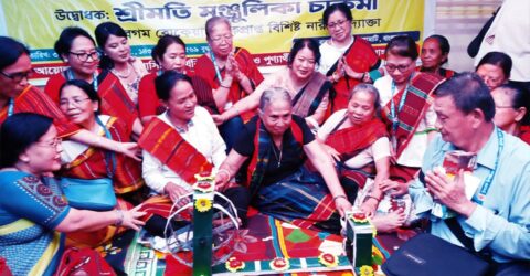 রাঙামাটির রাজবন বিহারে শুরু হলো কঠিন চীবর দানোর উজ্জ্বল উৎসব