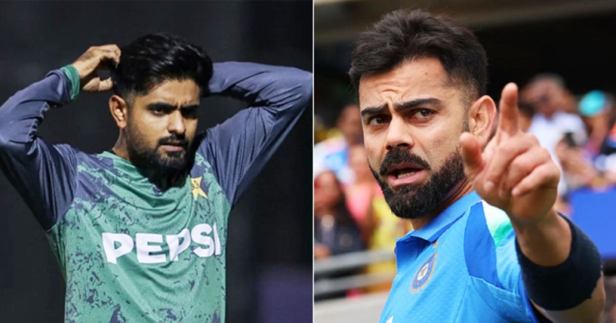 বাবর আজমের নতুন রেকর্ড ভেঙে শীর্ষে কোহলি