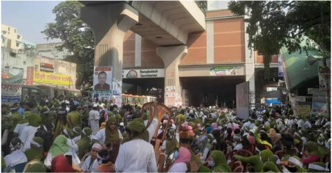 জাতীয় নার্সিং কমিশন গঠনের দাবিতে সমাবেশ ও সড়ক অবরোধ