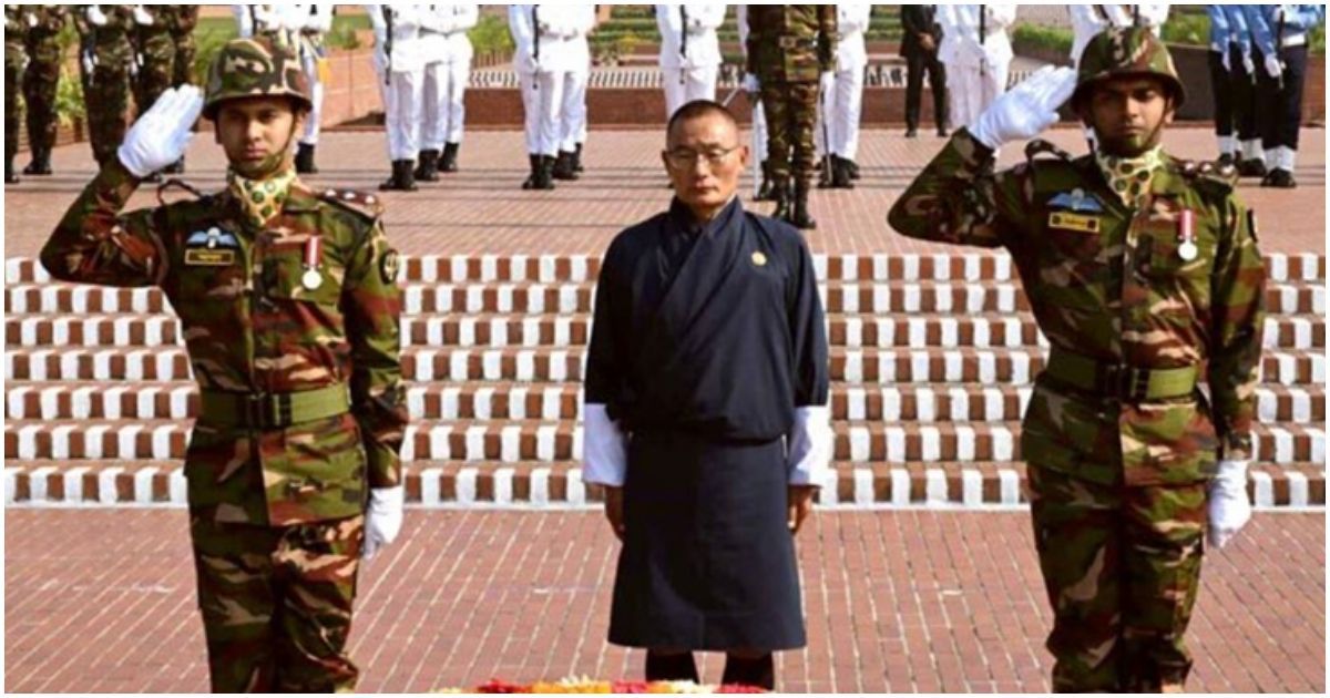 ভুটানের প্রধানমন্ত্রী শেরিং তোবগের স্মৃতিসৌধে শ্রদ্ধা নিবেদন