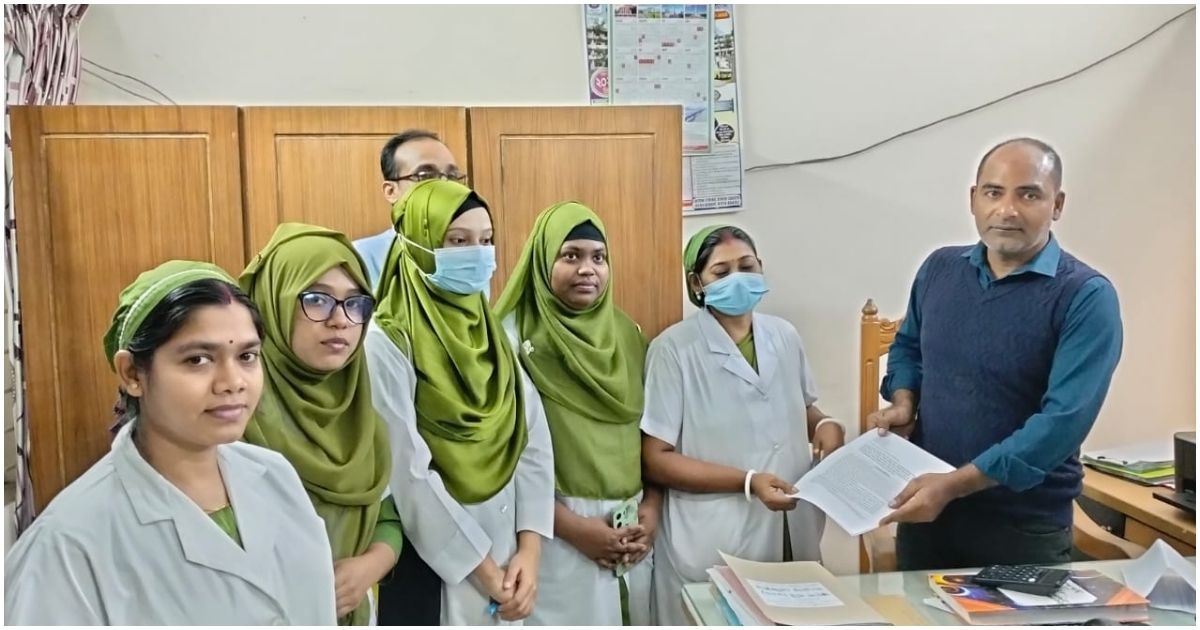 বোরহানউদ্দিনে নার্সদের ৮ দফার দাবি বাস্তবায়নের জন্য স্মারকলিপি প্রদানের উদ্যোগ