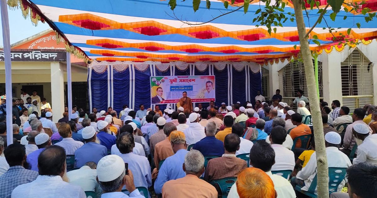 ধানের শীষের বিজয় কখনোই ঠেকাতে পারবে না ষড়যন্ত্র, মাহমুদুল হক রুবেল