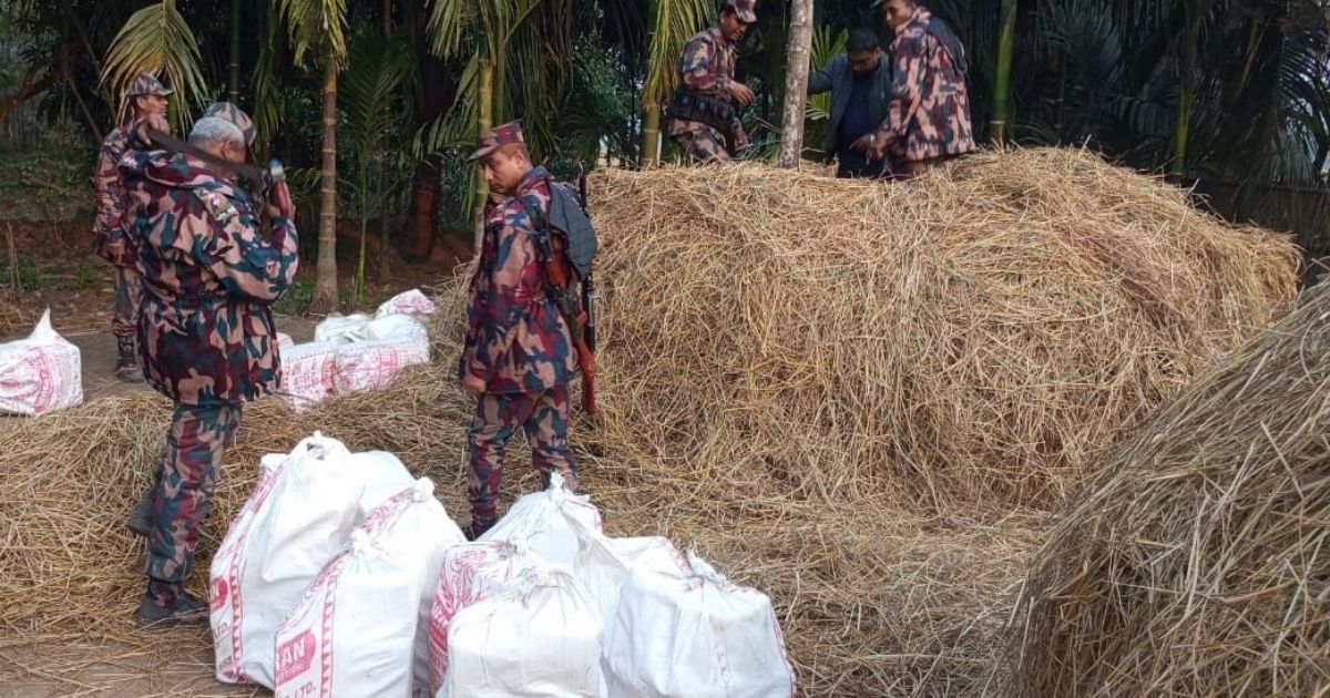 গারো পাহাড়ে খড়ের গাদায় মিললো ভারতীয় সাবান