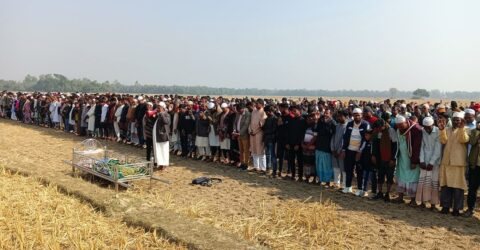 সাজিদের শেষ বিদায়ে হাজারো মানুষের ঢল