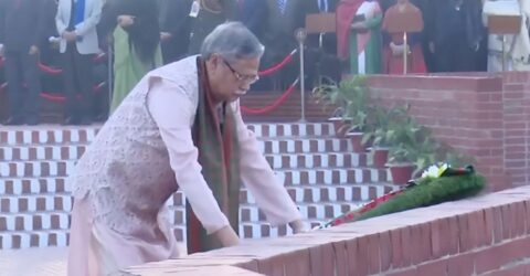 বিজয় দিবসে জাতীয় স্মৃতিসৌধে রাষ্ট্রপতির শ্রদ্ধা