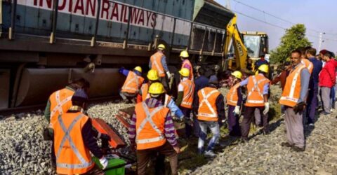 আসামে ট্রেনের ধাক্কায় ৭ হাতির মৃত্যু, লাইনচ্যুত রাজধানী এক্সপ্রেসের ৫ বগি