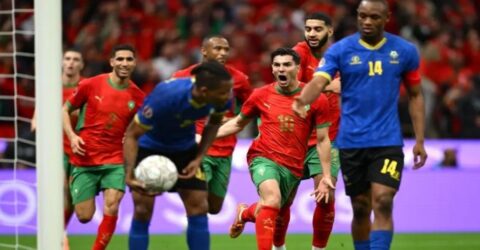 দিয়াজের ইতিহাস গড়া গোলের সুবাদে মরক্কো কোয়ার্টার ফাইনালে