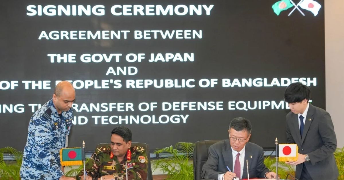 বাংলাদেশ-জাপানের মধ্যে প্রতিরক্ষা সরঞ্জাম ও প্রযুক্তি হস্তান্তরে চুক্তি সই