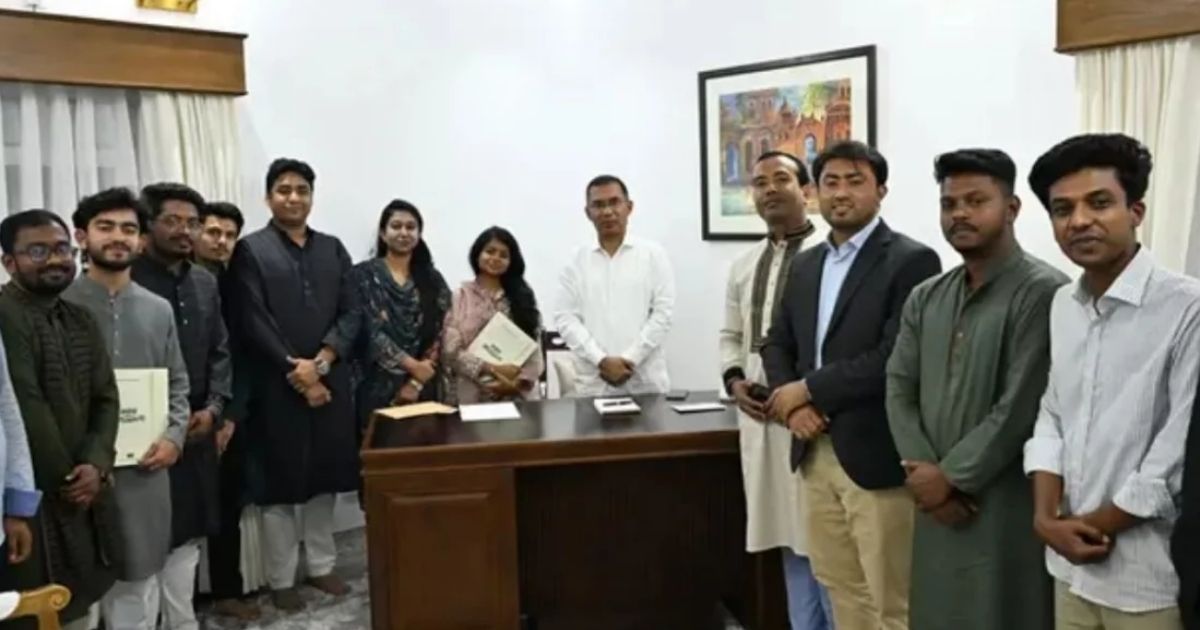 তারেক রহমানের সঙ্গে জাকসু ও গকসু ভিপির সাক্ষাৎ