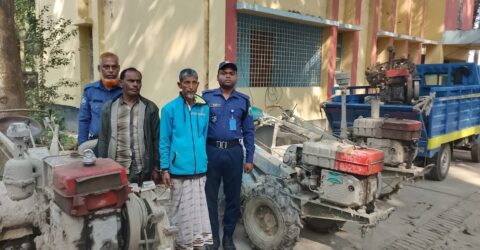 নওগাঁয় ৪ পাওয়ার টিলার উদ্ধার, আটক ২
