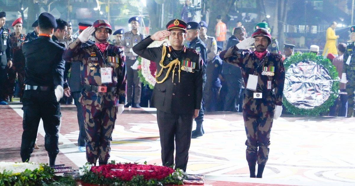 বিজিবি মহাপরিচালকের ভাষা শহীদদের প্রতি শ্রদ্ধা