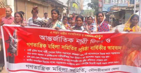 কমলগঞ্জে নারী দিবস ও গণতান্ত্রিক মহিলা সমিতির উদ্‌যাপন