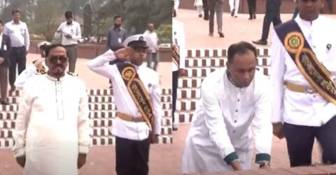 নবনির্বাচিত স্পিকার ও ডেপুটি স্পিকার জাতীয় স্মৃতিসৌধে শ্রদ্ধা নিবেদন