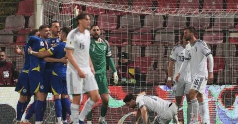 বসনিয়ার কাছে হেরে ইতালি টানা তৃতীয়বার বিশ্বকাপ থেকে ছিটকে গেল