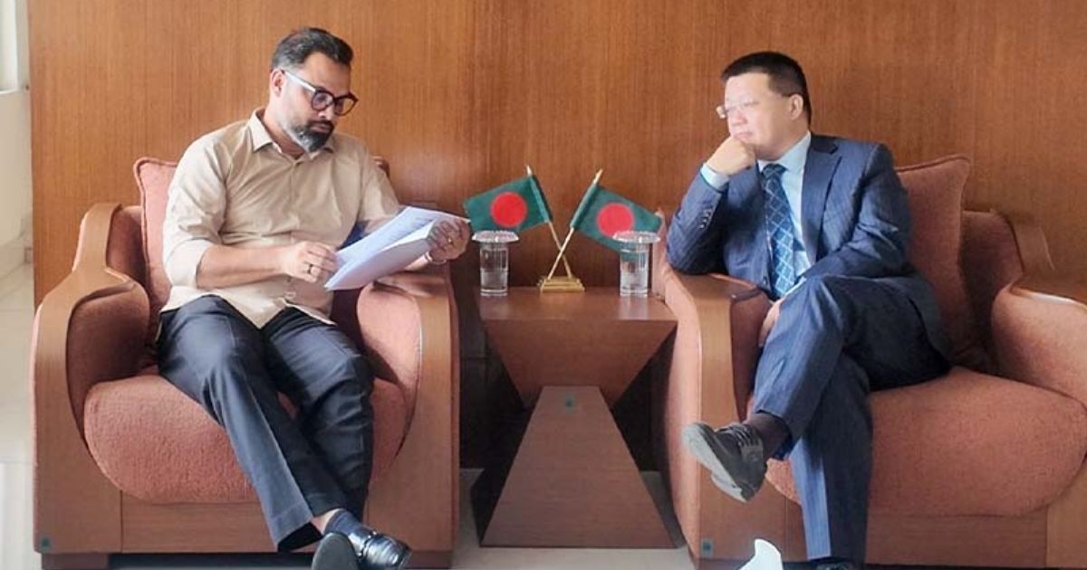 ক্রীড়া প্রতিমন্ত্রীর সঙ্গে চীনের রাষ্ট্রদূতের সৌজন্য সাক্ষাৎ