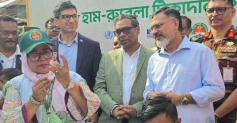 রাজধানীতে হাম-রুবেলা টিকাদান ক্যাম্পেইনের উদ্বোধন