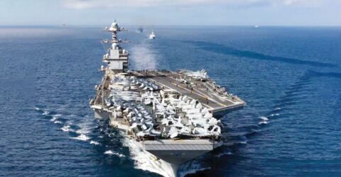 মধ্যপ্রাচ্যের দিকে মার্কিন রণতরি ‘জেরাল্ড ফোর্ড’ নিয়ন্ত্রিত মোতায়েন