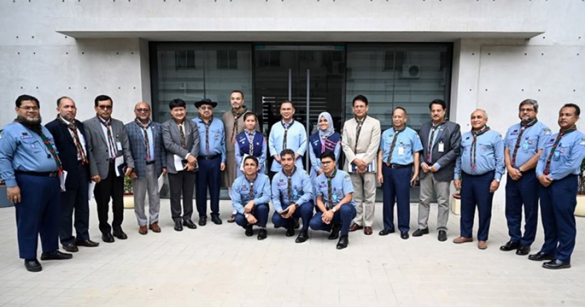 প্রধানমন্ত্রীর সাথে স্কাউটের কার্যনির্বাহী কমিটির সাক্ষাৎ