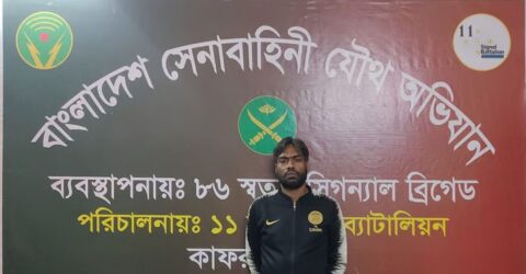 অস্ত্র-গুলিসহ ১৩ মামলার আসামি ‘চামাইরা বাবু’ গ্রেপ্তার