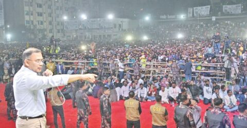 দেশকে পুনর্নির্মাণ করতে হলে গণতন্ত্রকে প্রতিষ্ঠিত করতে হবে