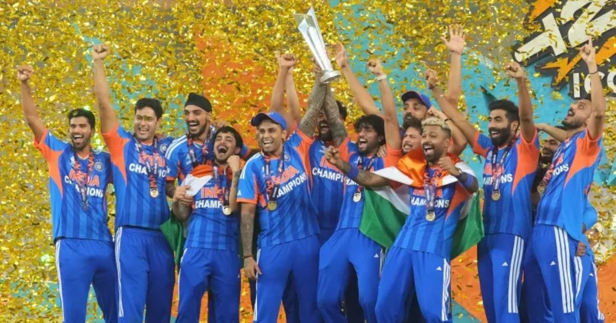 রেকর্ড গড়ে টি-টোয়েন্টি বিশ্বকাপের শিরোপা জিতল ভারত