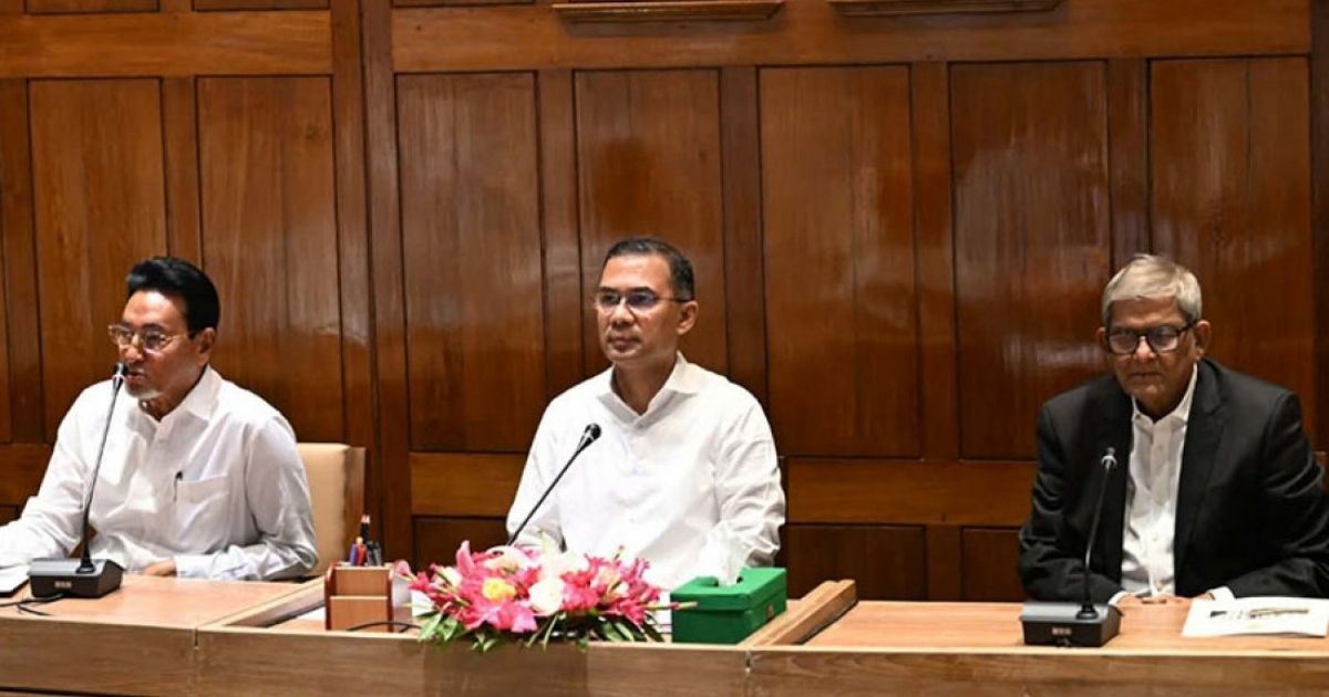 সংসদীয় দলের বৈঠকে প্রধানমন্ত্রী তারেক রহমান