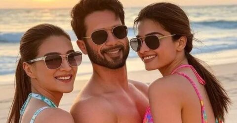 ‘ককটেল ২’-এর ফার্স্ট লুক প্রকাশ, ত্রিভুজ প্রেমের সমীকরণে কৃতী ও রশ্মিকা