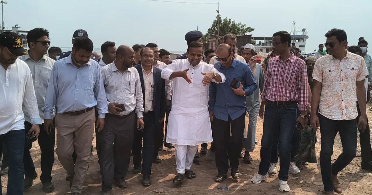 পাটুরিয়া নৌপথ পরিদর্শনে নৌ প্রতিমন্ত্রী রাজীব আহসান