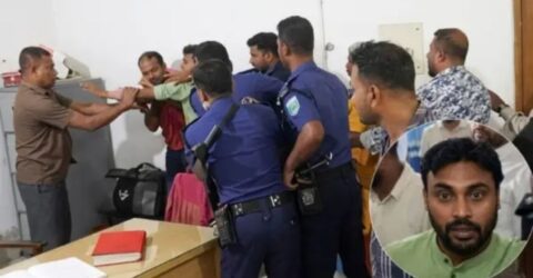 থানায় ঢুকে ওসিসহ পুলিশ সদস্যদের মারধর, ৮ জামায়াত নেতার বিরুদ্ধে মামলা