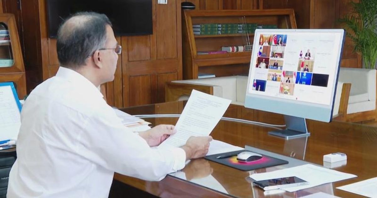 ভার্চুয়ালি এজেক প্লাস সম্মেলনে বক্তব্য রাখলেন প্রধানমন্ত্রী