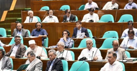 ১০০ প্রভাবশালী ব্যক্তির তালিকায় স্থান পাওয়ায় প্রধানমন্ত্রীকে সংসদে অভিনন্দন