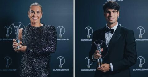 লরিয়াস স্পোর্টস অ্যাওয়ার্ড: বর্ষসেরা আলকারাজ ও সাবালেঙ্কা, সেরা দল পিএসজি