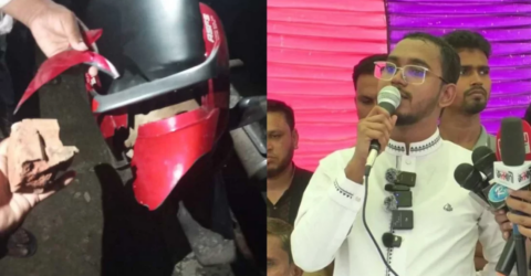 হান্নান মাসউদের মোটরসাইকেল বহরে হামলা, আহত ১